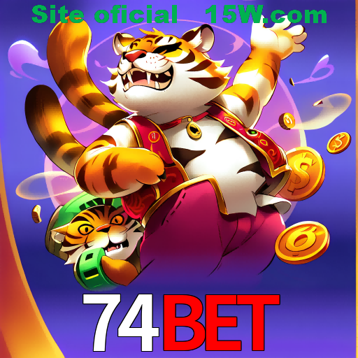 Imagem promocional da 74Bet mostrando a plataforma e suas vantagens